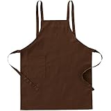 クロダルマ 作業用 エプロン ブラウン 47228 F