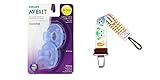 フィリップス Philips Avent BPA フリー Soothie おしゃぶり 0ヶ月～3ヶ用 (ブルー) ＆ ウルブル Universal Pacifier Clip, Oliver Owl 
