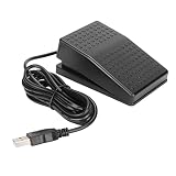 USB フットスイッチペダル、プログラマブルキーボードマウスゲームアクションシングルフットスイッチペダル、USB A インターフェイス、光電スイッチ
