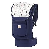 GAGAKU(ガガク) 抱っこひも ポケット付き 装着簡単 3ポジション ダークブルー