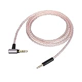 8芯 単結晶銅 銀メッキ Momentum/Momentum ON-EAR 対応 交換用 ヘッドホンケーブル 【8芯 単結晶銅 2.5mmオス-3.5mmオス プラグ】 リケーブル ヘッドホン ビバボ アップグレードコード ケーブルコード ワイヤー