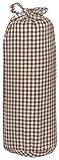 Taftan Checks 3mm Fitted Sheet (Small, Brown) by Taftan