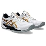 [アシックス] ハンドボールシューズ POWERBREAK FF1071A101 メンズ ホワイト/リッチゴールド 25.0