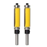 KOZEEY ルータビット　38mm　2本セット　ベアリング　トリム　木工ツール　炭化物　カッター