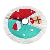 ツリースカート耐久性とパッチワーククリスマスツリースカート、現代デザイン