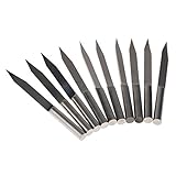 Baosity 彫刻刀　全7サイズ　CNC 彫刻機 ルーター対応　60度　V字型　PCB彫刻ビット　10本セット　お買い得 - 80mm