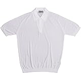 [JOHN SMEDLEY] ジョンスメドレー ポロシャツ アイシス ISIS White MEN Fashioned Collar 半袖 ポロ メンズ 無地 上品 シンプル カットソー ニットポロ [並行輸入品]