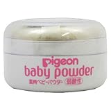 ピジョン 薬用ベビーパウダー 弱酸性 イエローパフ