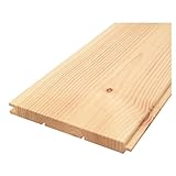 北欧レッドパイン 無垢羽目板 パネリング 本実糸面 無塗装 13x112x3900mm 8枚入 壁材 天井