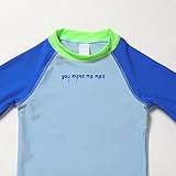 BABY ONE™ （ベビーワン）キッズ水着 半袖ラッシュガード　半袖トップス 　　uvカット 紫外線対策 子供服 スイムウェア (90#, ブルー)
