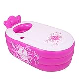 大人の子供のプールインフレータブルバスタブFoldable増加厚い絶縁バスタブ ( 色 : ピンク ぴんく )