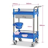 理容店トロリーヘアサロン専用ラックトロリートロリー理容室ショッピングカート (色 : A)