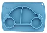 Car Silicone Baby Placemat - Square - Blue [並行輸入品]