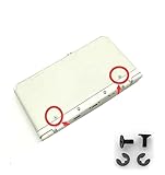 EC Support 互換品 2DS 3DS 3DSLL NEW 3DS NEW 3DSLL コンソール 本体 バッテリー バック カバー ネジ スクリュー 修理 部品 パーツ 2セット (ブラック)