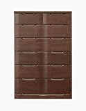大川家具 ハーティーカンパニー ハイチェスト ボルト 80cm幅 ブラウン 161908