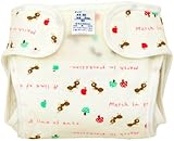 村信 日本製 新生児用 アリ柄 綿おむつカバー 50cm ピンク JF111A