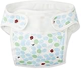 おむつカバーてんとう虫プリントサックス60cm
