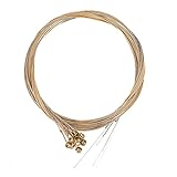 Oikabio 12本 耐久性のあるステンレススチールギター弦交換12弦エレキギター弦セット ギター用パーツアクセサリー