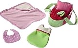 HABA Starter Set for Rubina's Baby 5 Piece Set (Carry Bed Cushion Sleep Sack Blanket and Bib) [並行輸入品