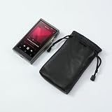 に適合するFiio M23 M21 JM21 M15S M11 Plus M11 Pro iBasso DX340 DX320 DX260 DX180 DX170 DX160 用 本物のレザー製ショックプルーフホルスター保護シェルスキンキャリングケースバッグポーチスリーブ (M21 JM21 M11 Pro)