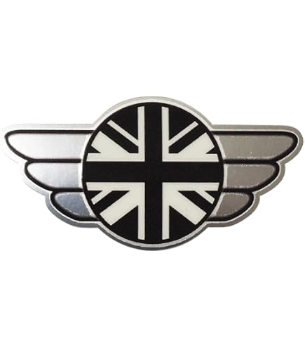 Amazon | ブラック 白黒 イギリス国旗ステッカー (シールタイプ 