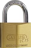 [T-4451775]ＡＢＵＳ　真鍮南京錠　ＥＣ７５－４０　ディンプルシリンダー　同番 EC7540KA