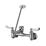 Ultra Faucets UF89000 Light Commercial Collection Two-Handle Wall-Mount Mop Service Sink Faucet, Chr