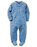 カーターズ Carter's カバーオール 前開き 長袖 足つき Cotton Zip-Up Sleep & Play NB (50-55cm) [並行輸入品]