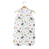 ガーゼ スリーパー 綿 コットン ベビー キッズ 着脱 らくちん 着心地 柔らか (クマM)