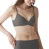 ノンワイヤーブラジャー キレイラボ オーガニックコットン混 綿混 横流れ防止 モールドカップ Fitte KB6092