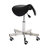 ステンレス製 サドルチェア 鞍馬チェア W55×D55×H48～62 ステンレス 鞍馬チェアー ドクターチェア オフィスチェア スツール チェア 椅子 イス いす 病院 診察 腰痛 姿勢 高さ調整 ガス圧 昇降 回転 キャスター 美容院 オ