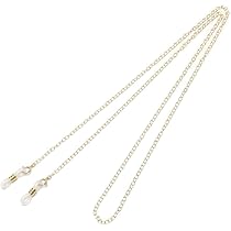 Amazon.co.jp: K18金 メガネチェーン 丸線あずき K18 ネックレス