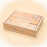 キッズデザイン賞セーフティ部門受賞！積み木ウッドキュウブ四万十ヒノキ100ピース　井筒屋・高知県