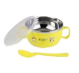 丈夫な赤ちゃん食べるホームホーム子供たちは料理を食べる黄色