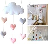 雲ラブハート形状吊るすの装飾DIYベビールームの装飾ベビーガールの部屋の装飾ベビーシャワー用