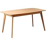 大川 ダイニングテーブル 単品 4人用 幅135cm 長方形 木製 オーク 北欧 ナチュラル リバー OK-RIVER-TABLE135