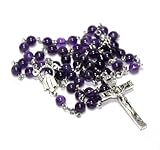 テヅクリロザリオヤ 手作りロザリオ屋アメジスト紫水晶のロザリオ