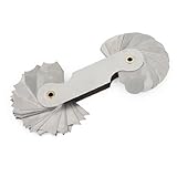 uxcell 内外兼用キャリパー ポケット ツール 角度計 分度器 32の半径 ゲージ R7-14.5mm