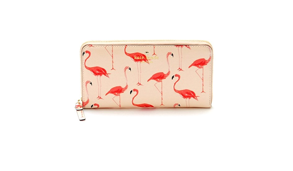Amazon Kate Spade ケイトスペード 長財布 フラミンゴ Cedar Street Flamingos Lacey Pwru4351 ファブリック Puコーティング 191 Shell ピンク系 並行輸入品 財布
