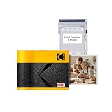 コダック KODAK Mini 3 ERA 4PASSポータブルフォトプリンター(7,6x7,6cm) (プリンター + 8シート入り, イエロー)
