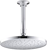 KOHLER K-13688-CP 8-Inch Contemporary Round Rain Showerhead, Polished Chrome [並行輸入品]