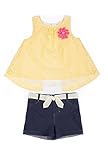 Little Lass SHORTS ベビー・ガールズ カラー: イエロー