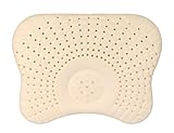 UonBox Baby Natural Latex Foam Pillow - Infant Protective flat head,Anti-Roll Head Support Pillow, 0