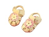 LAZA 可愛い ベビー 女の子 サンダル つま先 保護 お花 おしゃれ きれいめ 子供 各サイズ 夏 水泳 海 女児 (内寸11.5cm)
