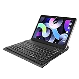 キーボード付きタブレット、10.1インチタブレット4GB RAM 64GB ROM Bluetoothキーボード付きオクタコアタブレット、Android用8800mAhポータブルコンピュータタブレット (紫)