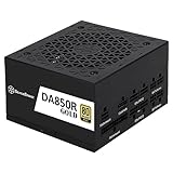 SilverStone Technology DA850R ゴールド 850W 80 Plus Gold ATX 3.0 & PCIe 5.0 モジュラー電源、SST-DA850R-GM