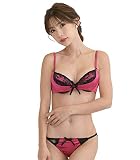 【Smile LaLa】 レディース ブラ ブラジャー ショーツ 上下 セット 勝負 下着 セクシー レース 女性 ピンク C85