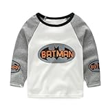 AiGo 長袖Tシャツ 2色選べる! 子供服 長袖 ロゴ Tシャツ トップス ユニセックス キッズ (100cm, Type2) [並行輸入品]