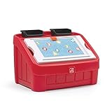 Step2 2-in-1 Toy Box and Art Lid, Red [並行輸入品]