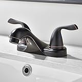 comllen Best Commercial Oil Rubbed Bronze 2ハンドル洗面所バスルーム蛇口、シンク蛇口
